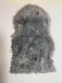 グレーのファー生地　値下げしました