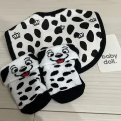 BABYDOLLよだれかけ、靴下セット