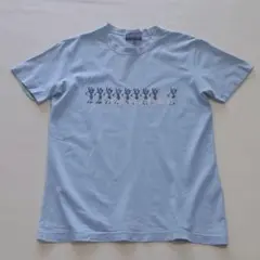 パーリーゲイツ　Tシャツ　ロゴプリント　ラビット　水色　サイズ1