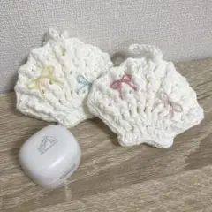 AirPods ワイヤレスイヤホン　ケース　編み物