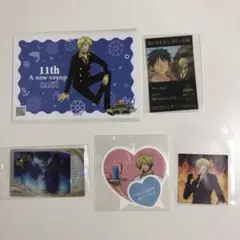 ONE PIECE サンジ　ブロマイド　シール　カード
