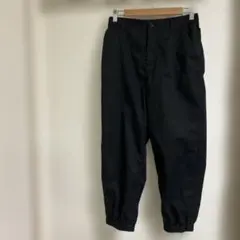 ゴールデンベア　黒 ジョガーパンツ ゴムウエスト リブ裾