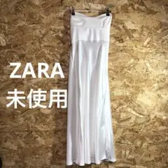 【 2513番】ZARA ロングワンピース　キャミワンピース　未使用　ホワイト