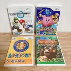 【Wiiソフト】4本セット⑦ マリオカート コレクション 星のカービィ ドンキー