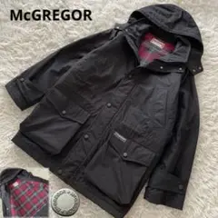 【希少】McGREGOR ハンティングコート 中綿入り 裏地チェック柄 黒 L
