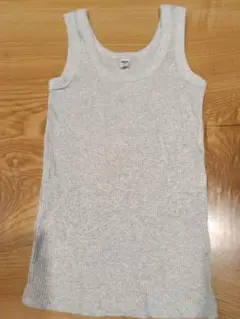 リブ編みノースリーブタンクトップ2色セット