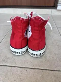 converse 赤ハイカットスニーカー