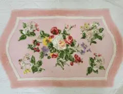 LAURA ASHLEY 花柄マット ピンク