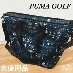 【未使用品】PUMA GOLF 大型厚手トートバッグ　ネイビー