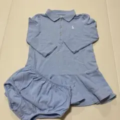 Ralph Lauren 水色ワンピースとショートパンツセット