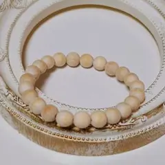 【檀木】精神の安定・リラックス効果のブレスレット 約8mm珠 内周約15.5cm