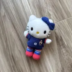 サッカー日本代表　ユニフォーム　キティちゃん　コラボ　ぬいぐるみ