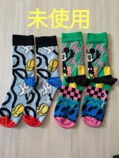 ディズニー　ミッキーマウス　ソックス　子供用　未使用