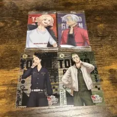 東京リベンジャーズ クリアカード(佐野万次郎、黒川イザナ、半間修二、武藤泰宏)