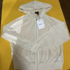新品未使用Theory Sheer Crepe Zip Up Hoodie