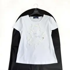 M'S GRACY グログランテープ使いカットソー ホワイト 40 Tシャツ