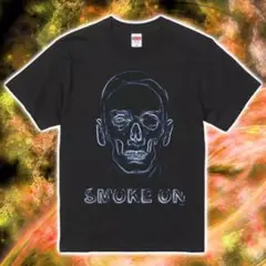 rapmade スカルsmoke on Tシャツ
