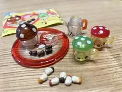 食玩　トレーディングフィギュア　8.りんごの完熟ティーセット クリアーVer. 「ミニコレ 森から生まれたティーセット」 駿河屋 -<中古>全8種セット 「ミニコレ 森から生まれたティー