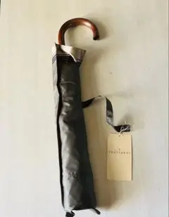 TRUSSARDI メンズ　折りたたみ傘 ダークグレー