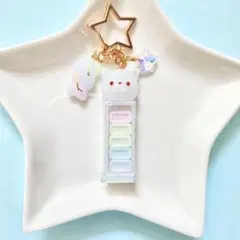 No.023 キャンディーディスペンサー　ねこ　レジンキーホルダー