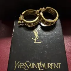 Yves Saint Laurent ゴールドフープイヤリング