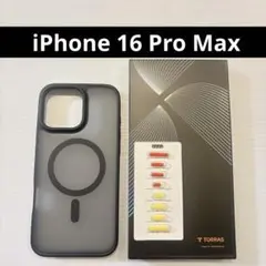iPhone 16 Pro Max スマホケース スマホカバー 半透明 ブラック