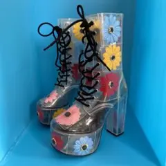 dELiAs PVCフラワーブーツ
