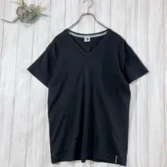 ☆TCSURF (LL) メンズ Tシャツ Vネック ブラック メッシュ素材