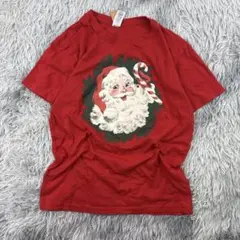サンタクロース クリスマスTシャツ/ユニセックス/ビックプリント/オーバーサイズ