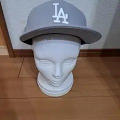 New Era LA ロゴ ベースボールキャップ グレー 63.5㎝