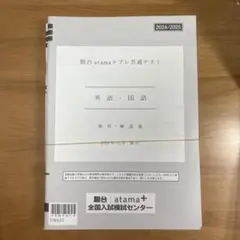 2024年度12月施行 駿台atama+プレ共通テスト問題・解答解説集