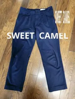 SWEET CAMEL ネイビー カジュアルパンツ