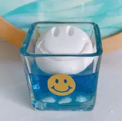 アロマハイストーン付き　ニコちゃん　スマイル　クリアジェル　インテリア