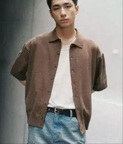 T/C BASIC HALF SLEEVE KNIT SHIRT