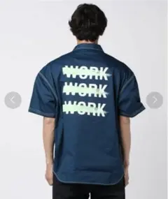 DICKIES バックプリント/WORK/半袖シャツ