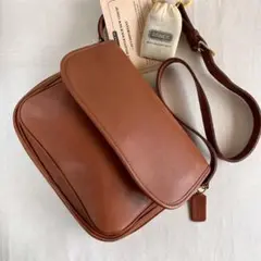 Rare 80s Vintage Coach Shoulder Bag Tan