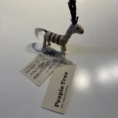 ピープルツリー　フェアトレード　ハンドメイド　ジュート　ミニトナカイ