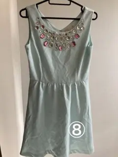 Lady ミントグリーン ノースリーブワンピース