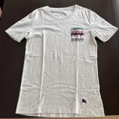 BURBERRY BLACK LABEL エスニック柄Tシャツ