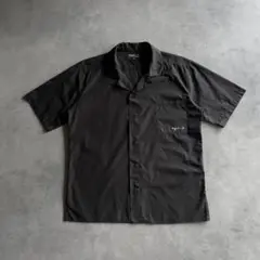 agnès b. HOMME black cotton s/s shirt 36