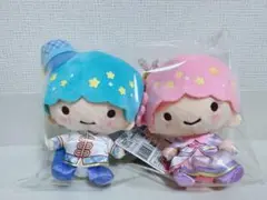 いちご新聞640号コラボレーション　ぬいぐるみ　リトルツインスターズ　サンリオ