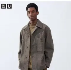 UNIQLO U フリースジャージーオーバーシャツ Lサイズ