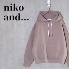 niko and...　オーバーサイズ　ダンボールSTプルPK2　淡色　パーカー