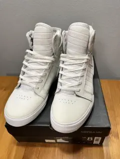 【新品】SUPRA ハイカットスニーカー SKYTOP1　ホワイト/26cm