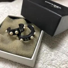 シャネル ココマーク ピアス 黒