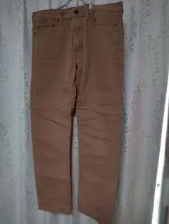 ●ベージュ ストレートレッグパンツズボン