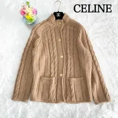 美品 レア CELINE セリーヌ ヴィンテージ 金釦 ニット カーディガン