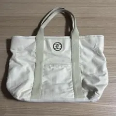 EGOIST ホワイトキャンバス トートバッグ