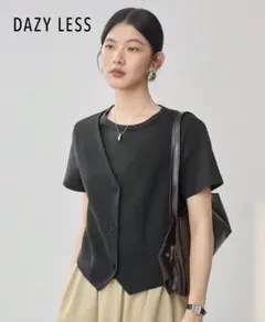 SHEEN半袖Tシャツ⭐︎レイヤード風ベスト