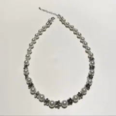 【新作】pearl beads necklace パールビーズネックレス